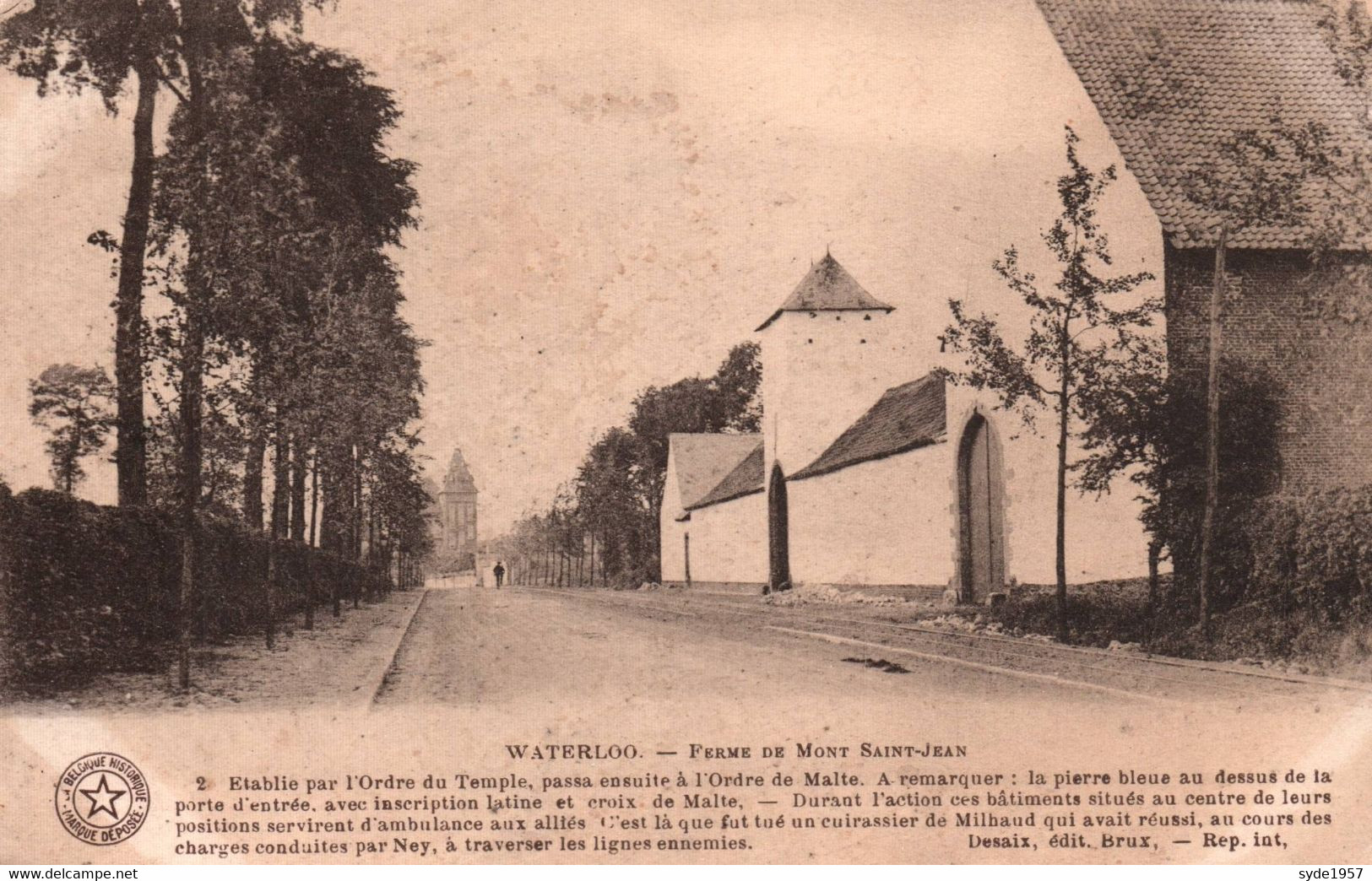 Waterloo Ferme De Mont Saint-Jean Début 1900 - école Communale LEERNE DEHONT Hulda 02/1921 - Waterloo
