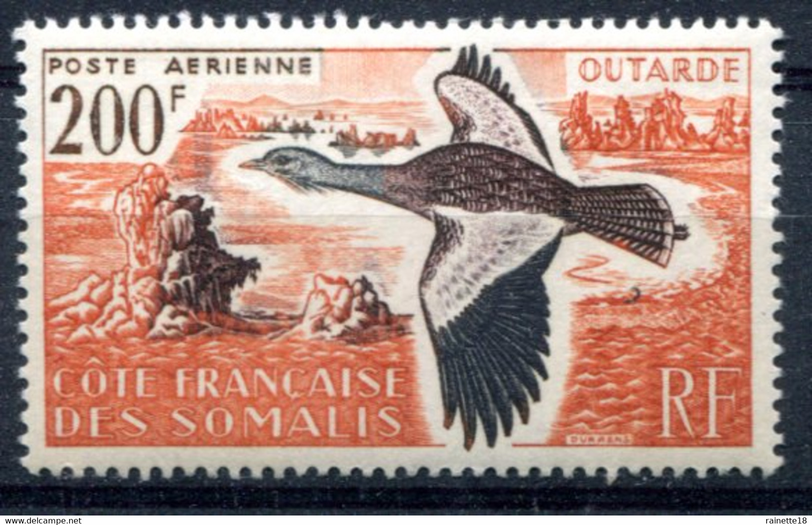 Cote Des Somalis      PA  28 **   Outarde - Unused Stamps