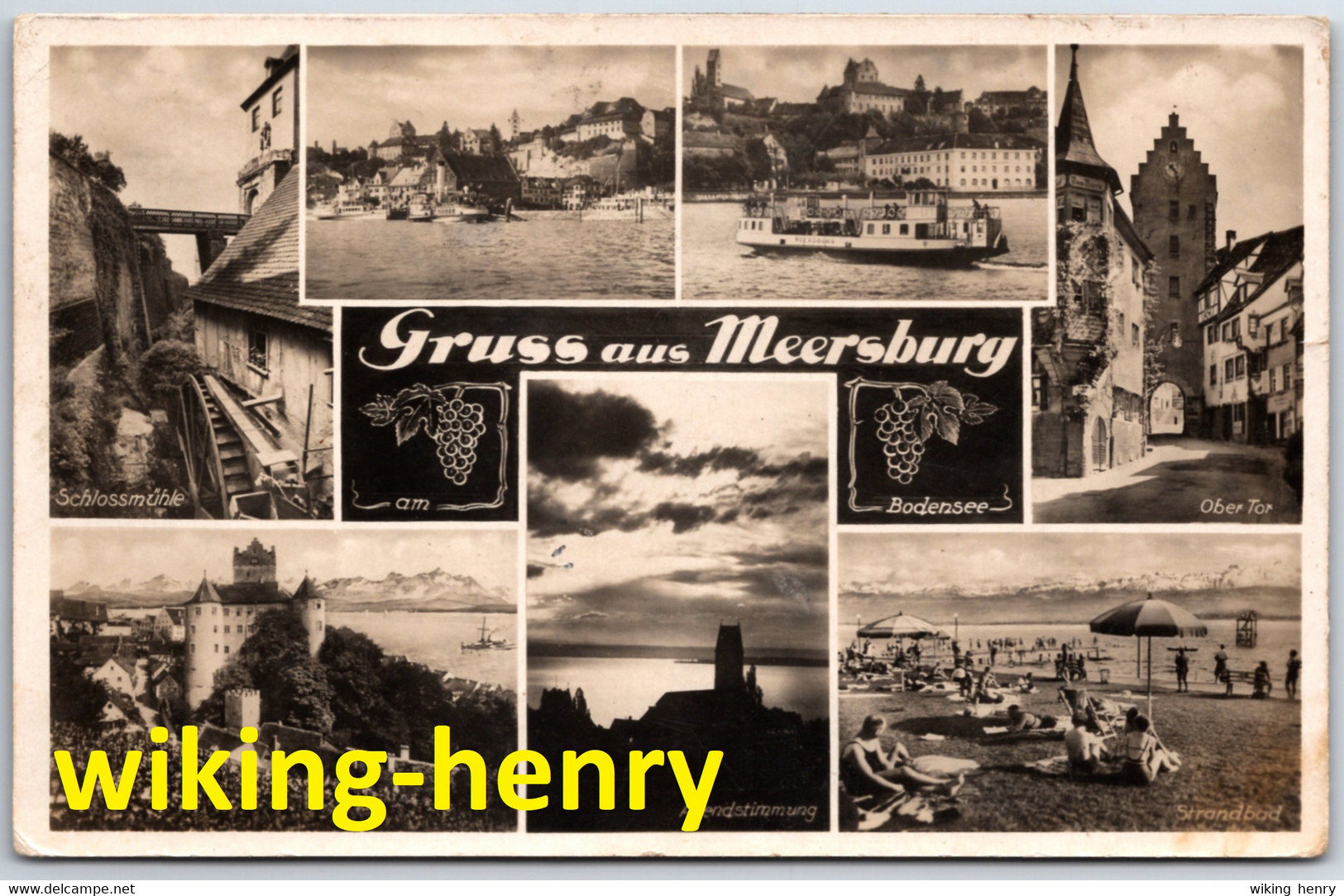 Meersburg Am Bodensee - S/w Mehrbildkarte 31 - Meersburg