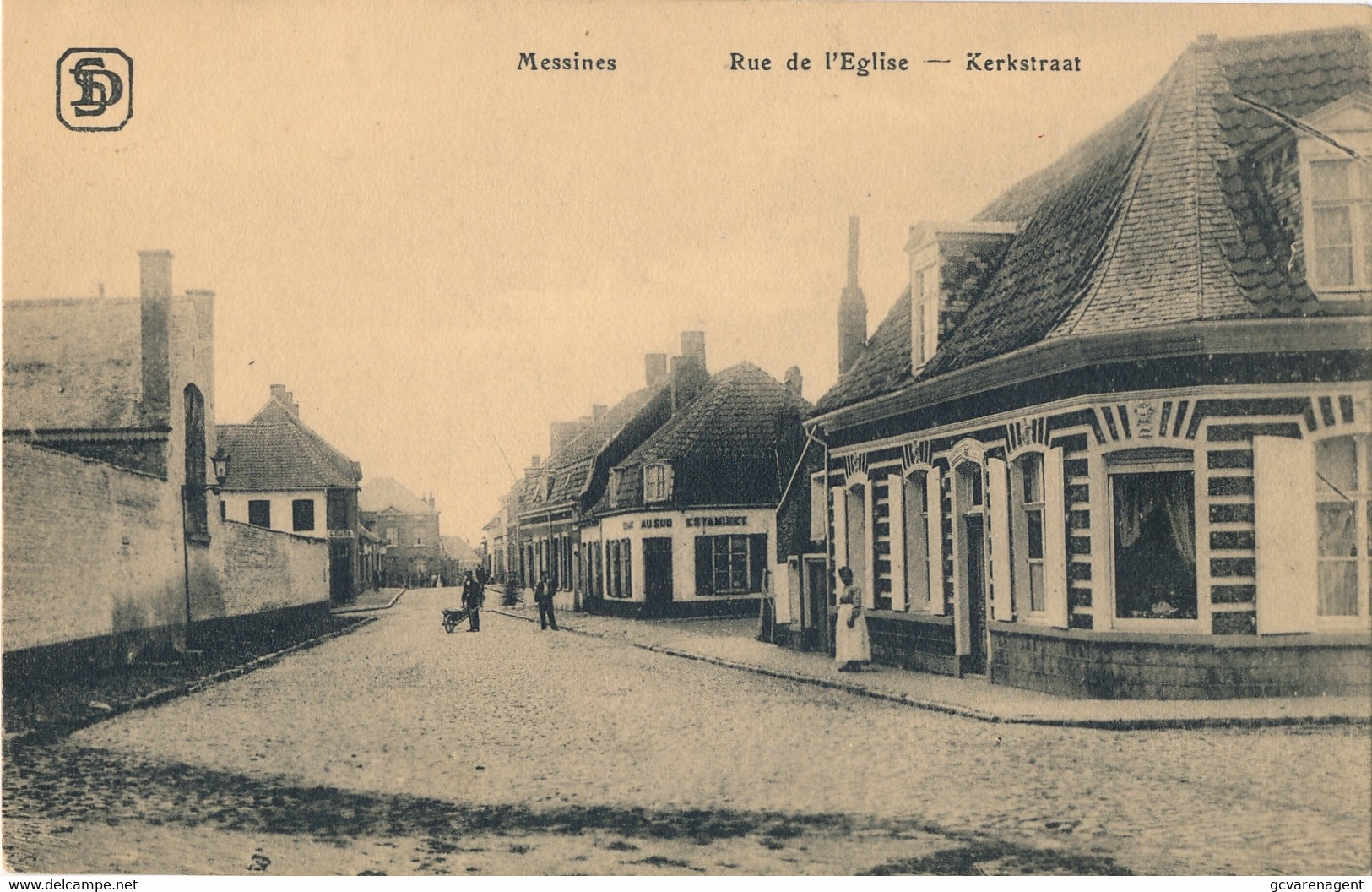 MESSINES   RUE DE L'EGLISE          2 SCANS - Messines - Mesen