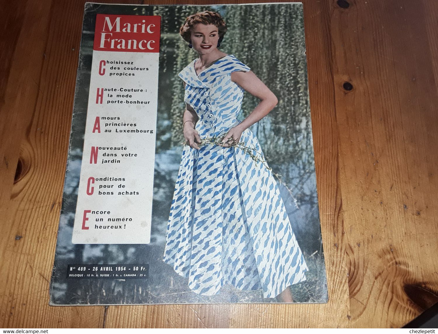 MARIE FRANCE N°489 1954 Mode Fashion French Women's Magazine - Lifestyle & Mode