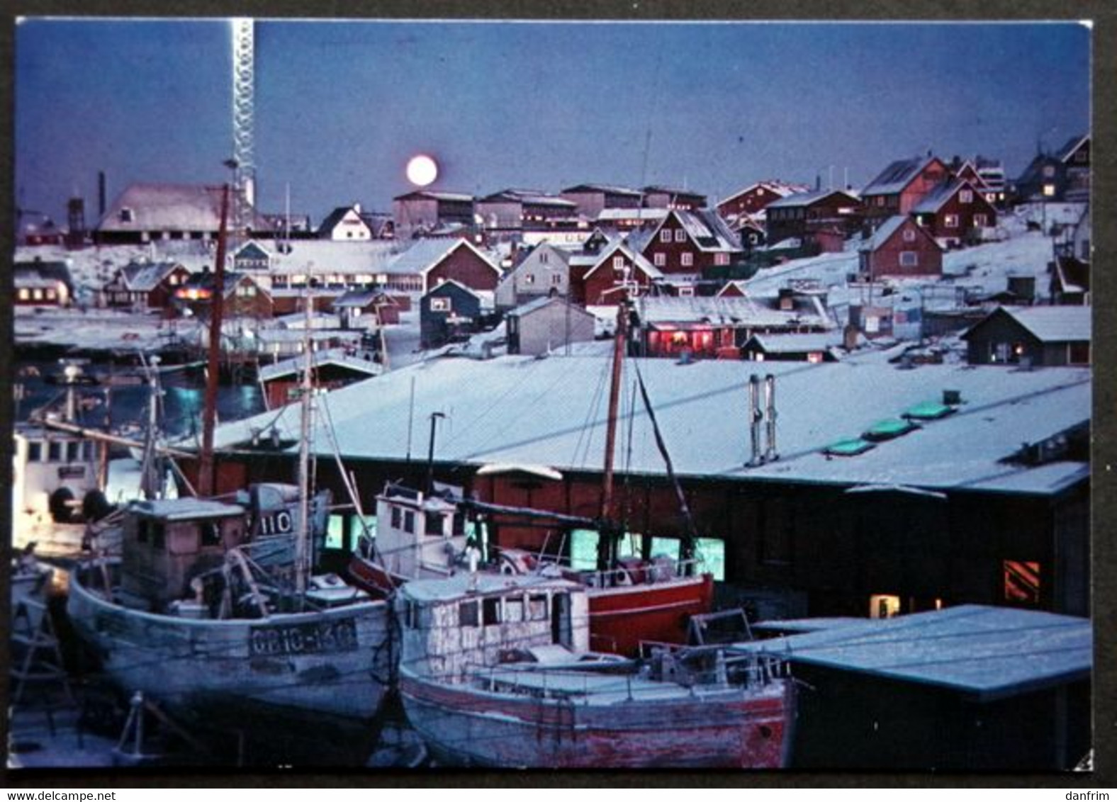 Greenland  Cards POLAR NIGHT, EGEDESMINDE  17-11-1980 EGEDESMINDE( Lot  705 ) - Groenlandia
