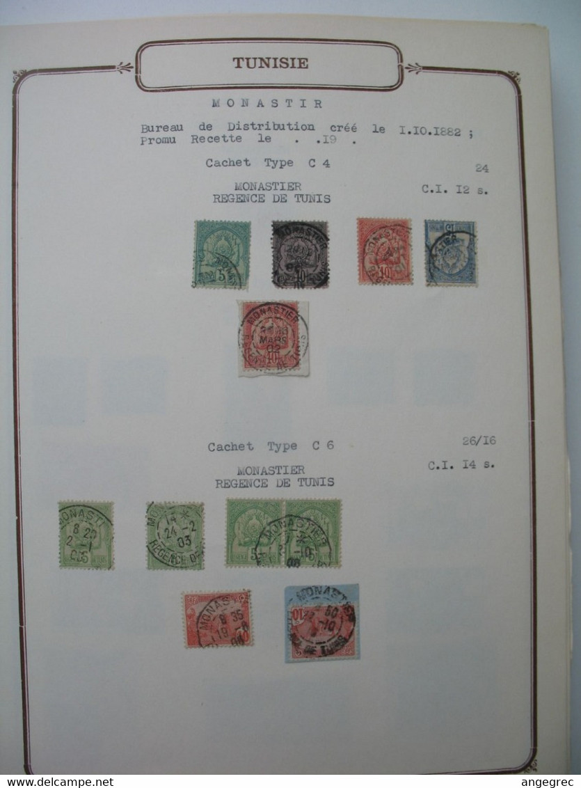 Tunisie Etude Oblitération Voir Scan  :     Monastir - Used Stamps
