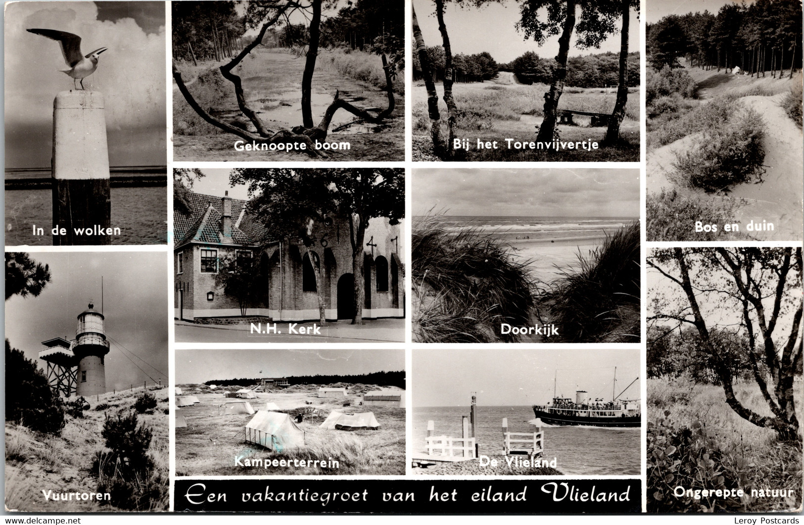 #2243 - Vakantiegroet Vlieland, 10-Luik 1962 (WE) - Vlieland