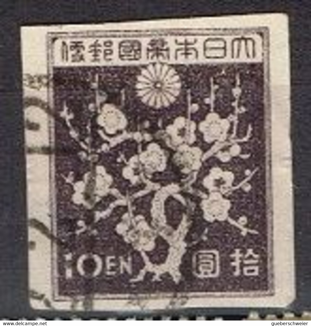 FLO 271 - JAPON N° 348B Obl. Fleurs De Prunier - Gebraucht