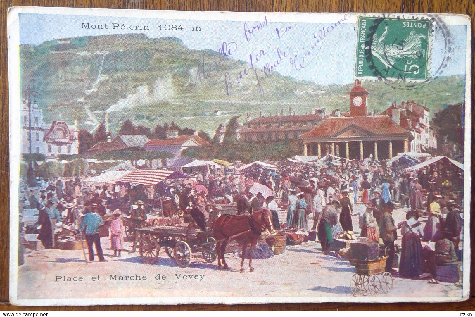 Place Et Marché De Vevey Mont Pélerin 1084 M BE "Gala Peter" Le Premier Chocolat Au Lait Du Monde - Premier