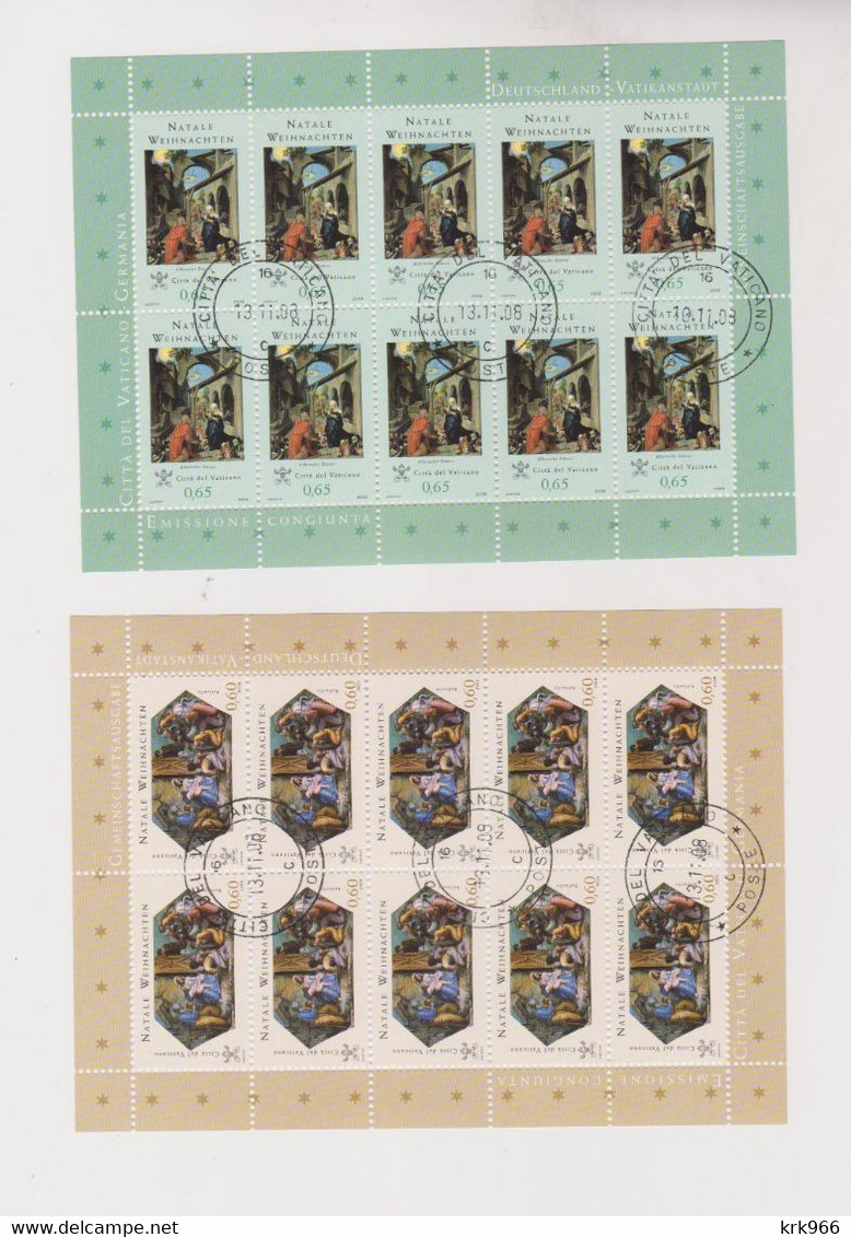 VATICAN 2008  Sheet  Set Used - Oblitérés