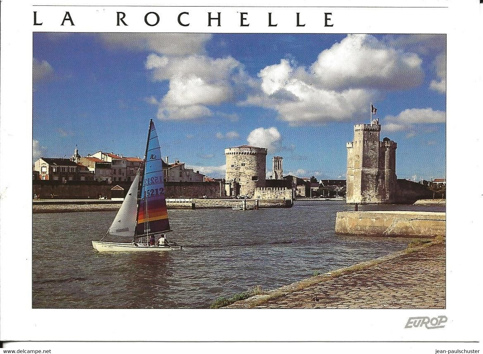 17 -  LA ROCHELLE - ENTREE DU VIEUX PORT  TOUR DE LA CHAINE ET ST NICOLAS ** CPM ANIMEE VOILIER ** - La Rochelle