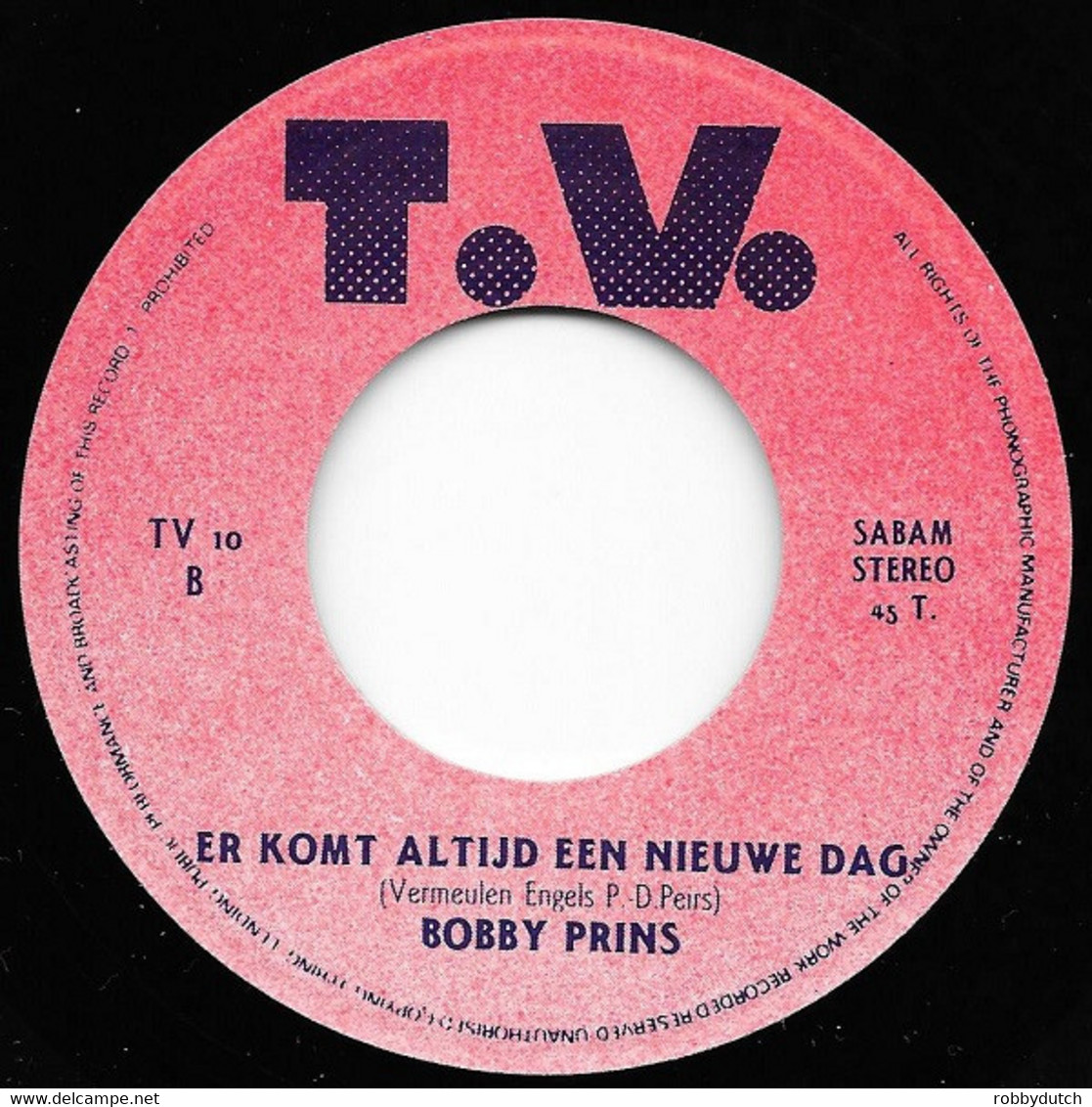 * 7" *  BOBBY PRINS - BESTE VRIENDEN (Belgie 1992 EX!!) - Otros - Canción Neerlandesa