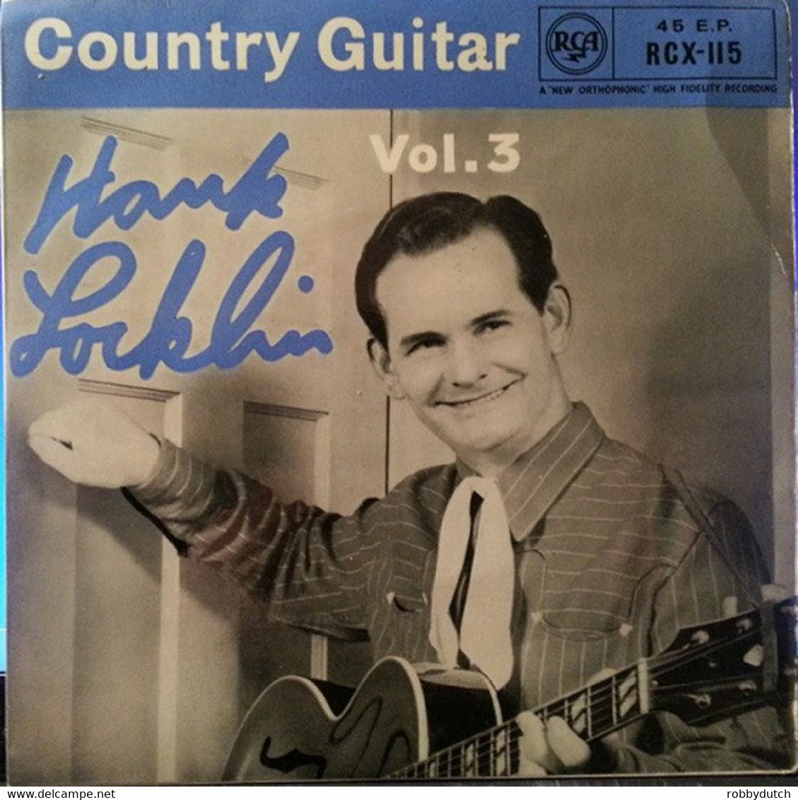 * 7" EP *  HANK LOCKLIN - COUNTRY GUITAR Vol.3 (England 1958 EX-) - Country Y Folk