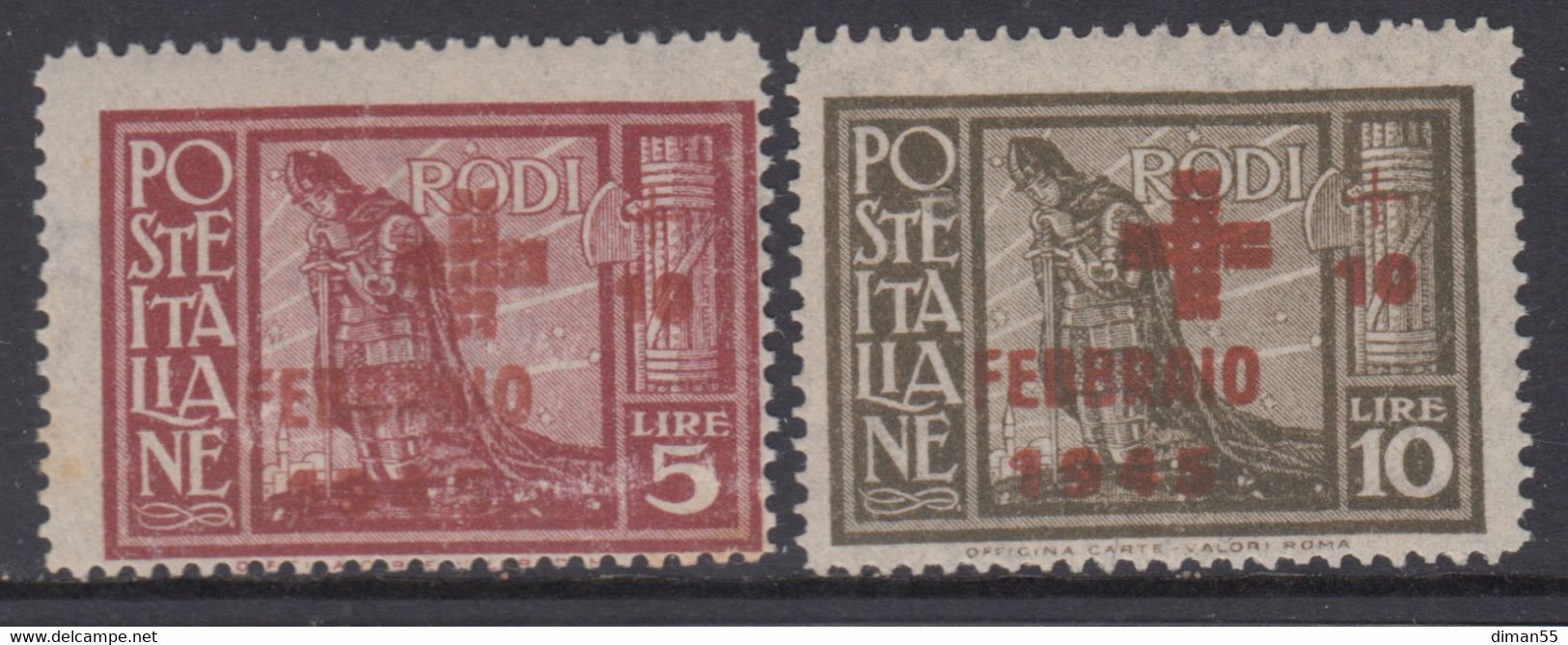 ITALY - EGEO OCC. TEDESCA  N.132-133 - Cat.300 Euro - MNH** Gomma Integra - Egeo (Ocu. Alemana)