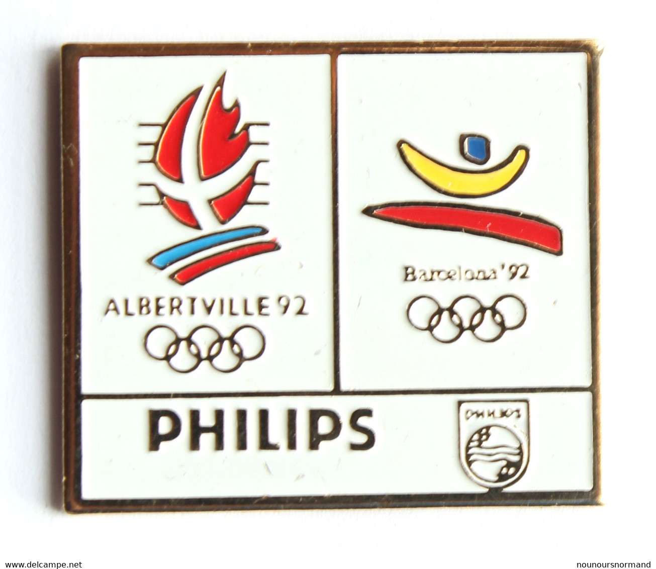 Pin's Philips JO 1992 Albertville & Barcelone - Édition Limitée - Occasion