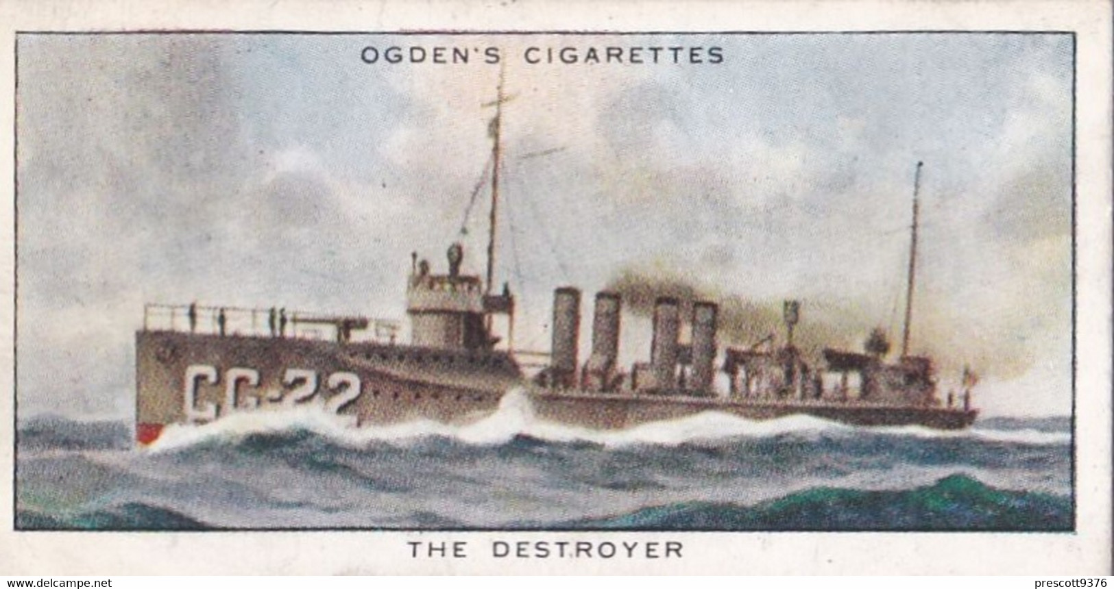 Smugglers & Smuggling 1932  - 41 The Destroyer -  Ogdens Original Cigarette Card - - Ogden's