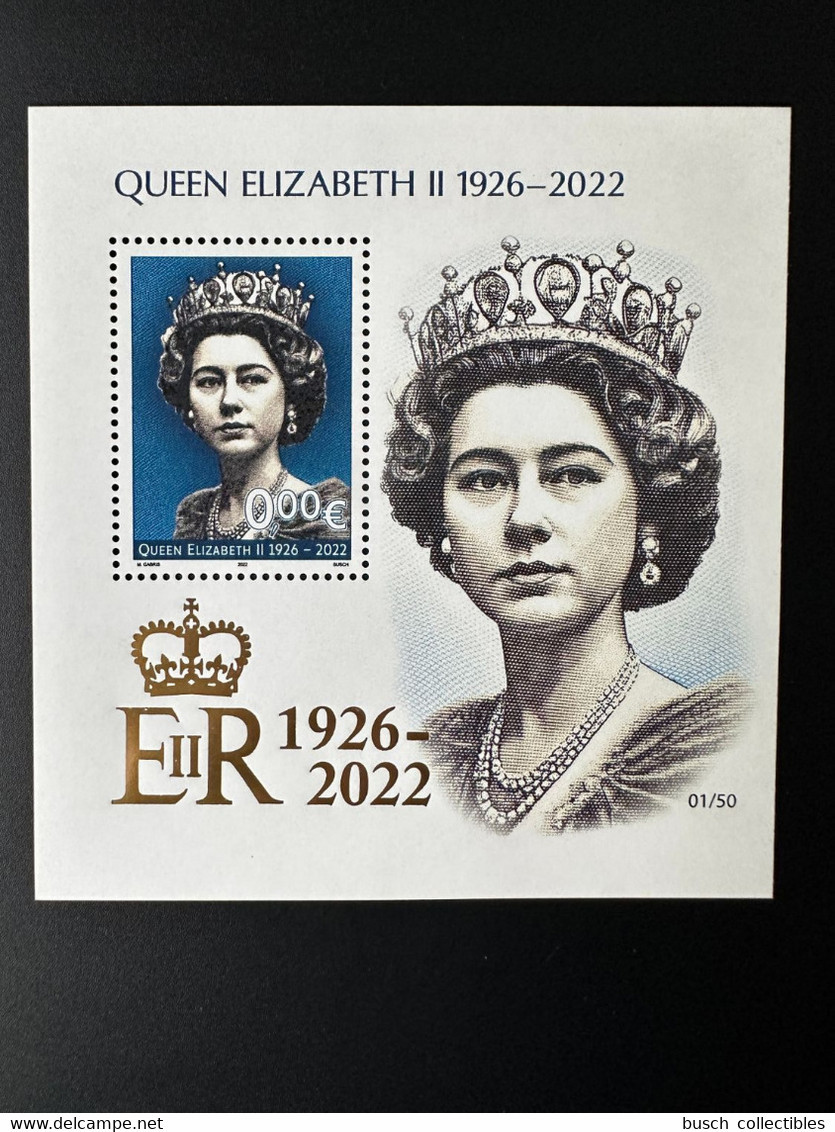 0€ 2022 - Souvenir Sheet Gold (1) " Queen Elizabeth II " Matej Gabris - Vignetten (Erinnophilie)