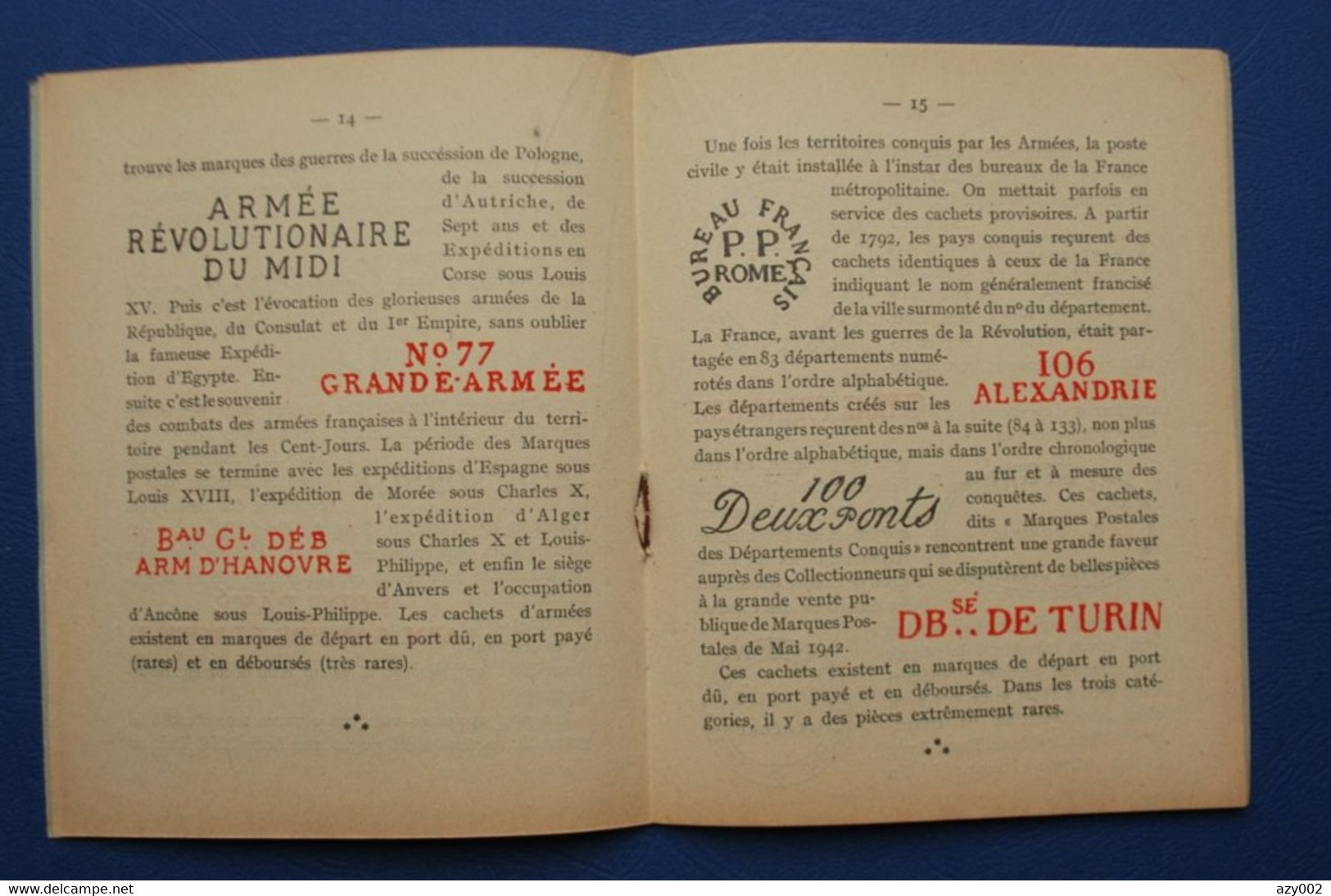 Livret "LES MARQUES POSTALES" Leur Attrait & Leur Intérêt De E. H. De BEAUFOND édité En 1946 - Matasellos