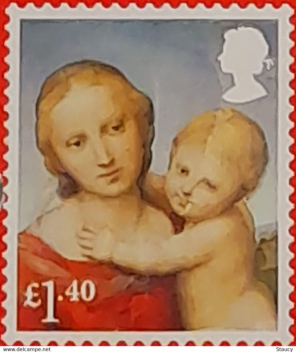 UK GB Great Britain QEII 2017 CHRISTMAS: Madonna & Child £1.40 (SG 4024 SC 1481), As Per Scan - Unclassified
