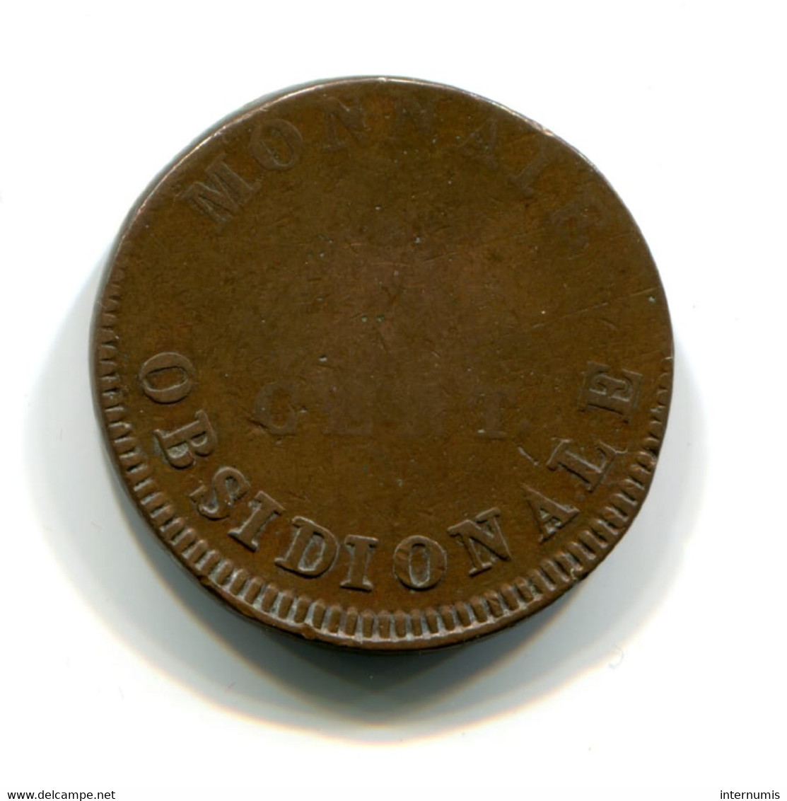 Belgique / Belgium, 5 Centimes, 1814-V, Siege D'Anvers - Napoléon, Bronze, WOLSCHOT, KM#2, F.115B/2, G.129b, COL.10a - 1814 Siege Of Antwerp