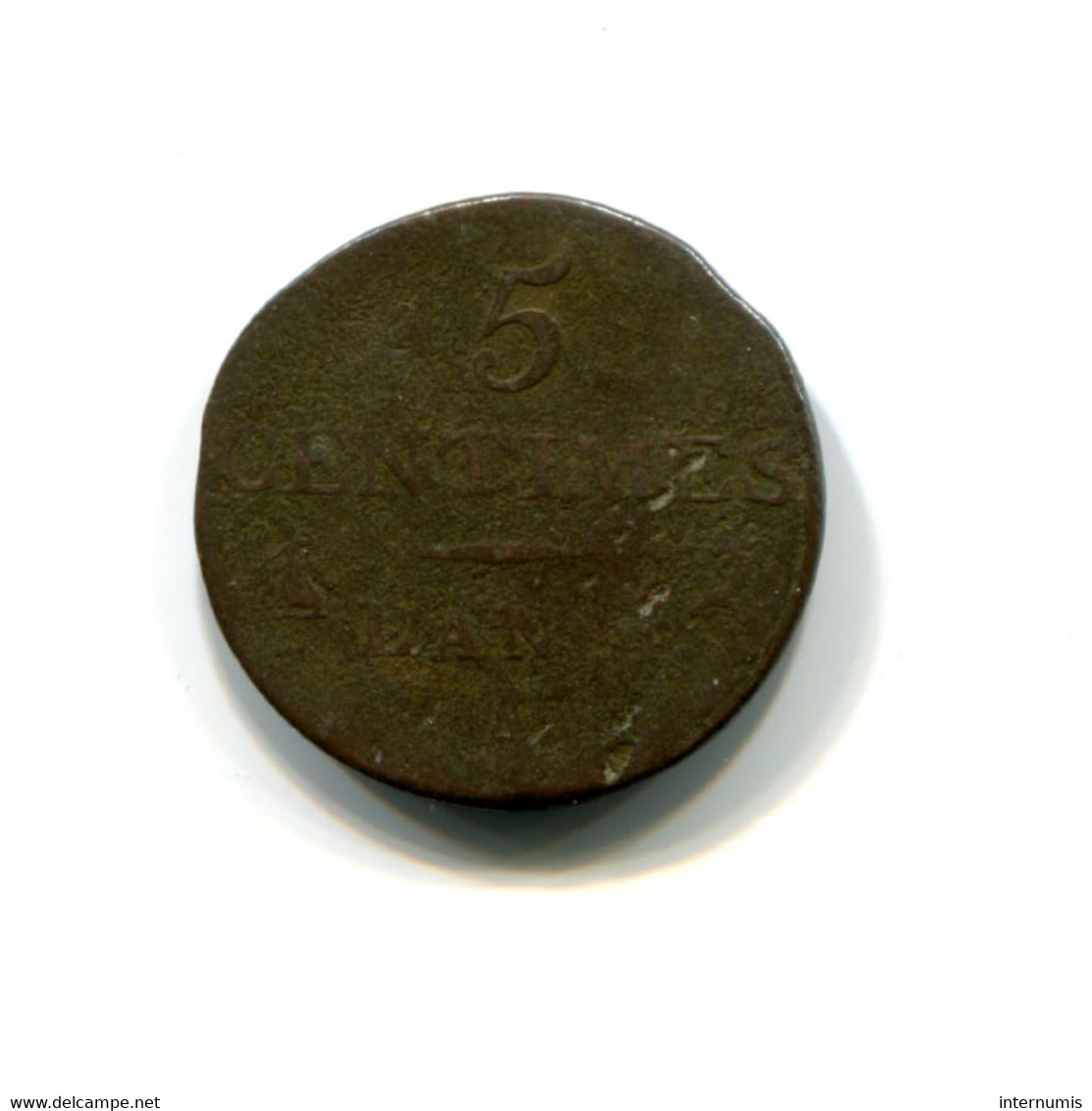 France, 5 Centimes, An 4-A, Dupre, Cuivre/Copper, Paris, KM# 635.1, F.113/1, G.124 - 1795-1799 French Directory