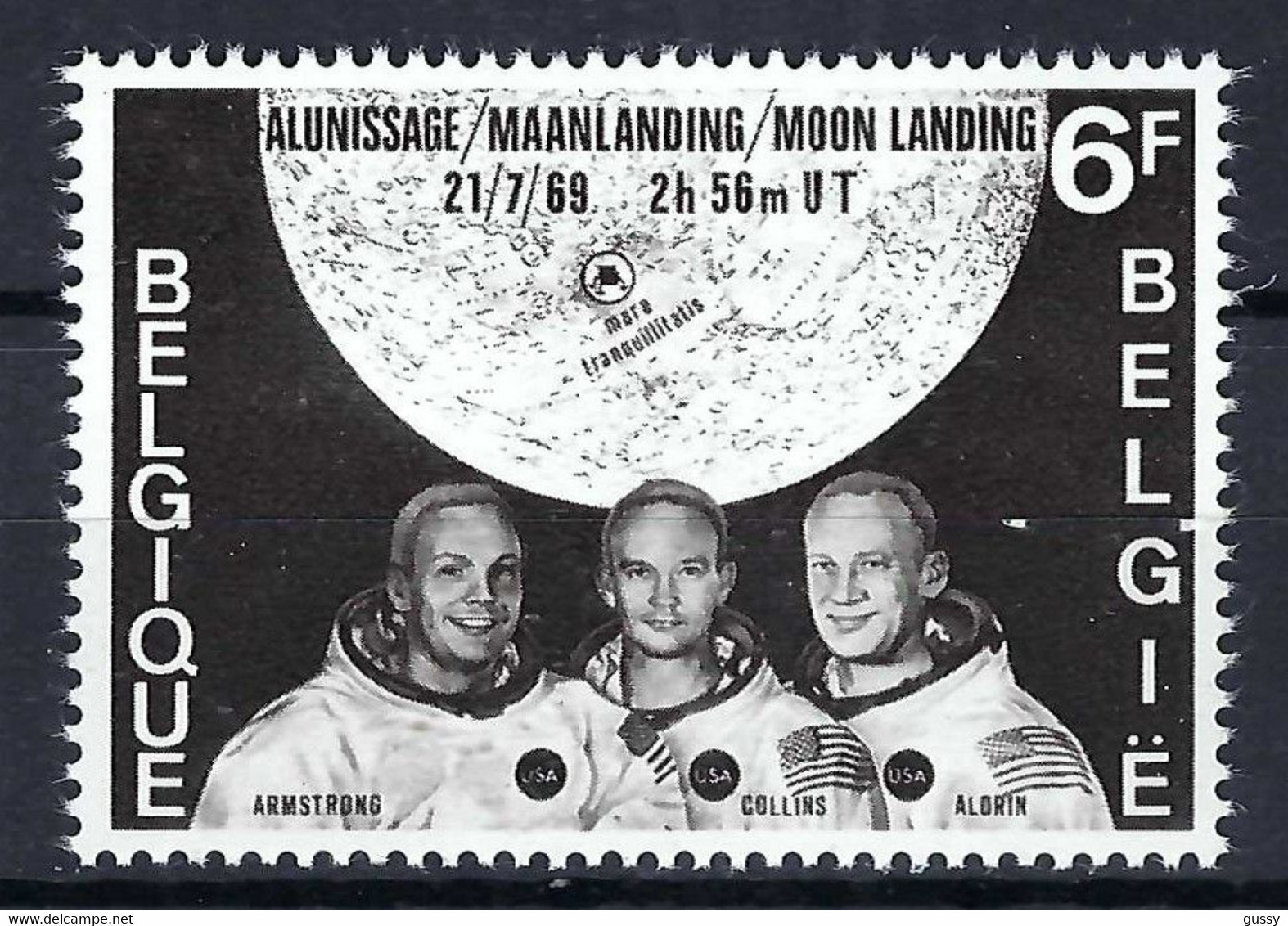 BELGIQUE 1969: Le ZNr. 1657  "Moon Landing" Neuf** - USA