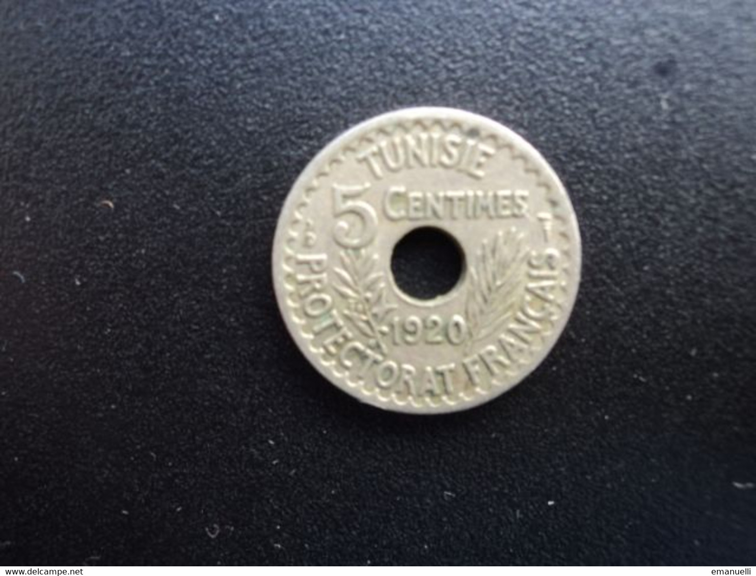 TUNISIE : 5 CENTIMES  1920 / 1338   G.85 / KM 242    TTB - Tunesië