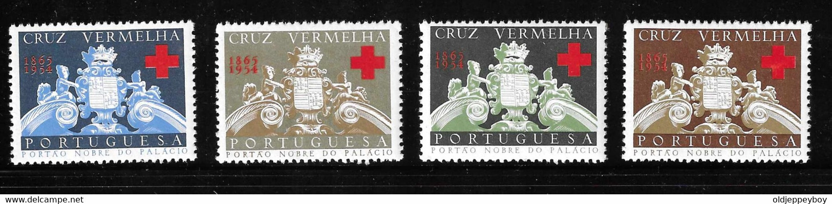 1954 PORTUGAL VIGNETTE RED CROSS CROIX ROUGE TIPO "PORTÃO NOBRE" CRUZ VERMELHA PORTUGUESA MINT - Rode Kruis