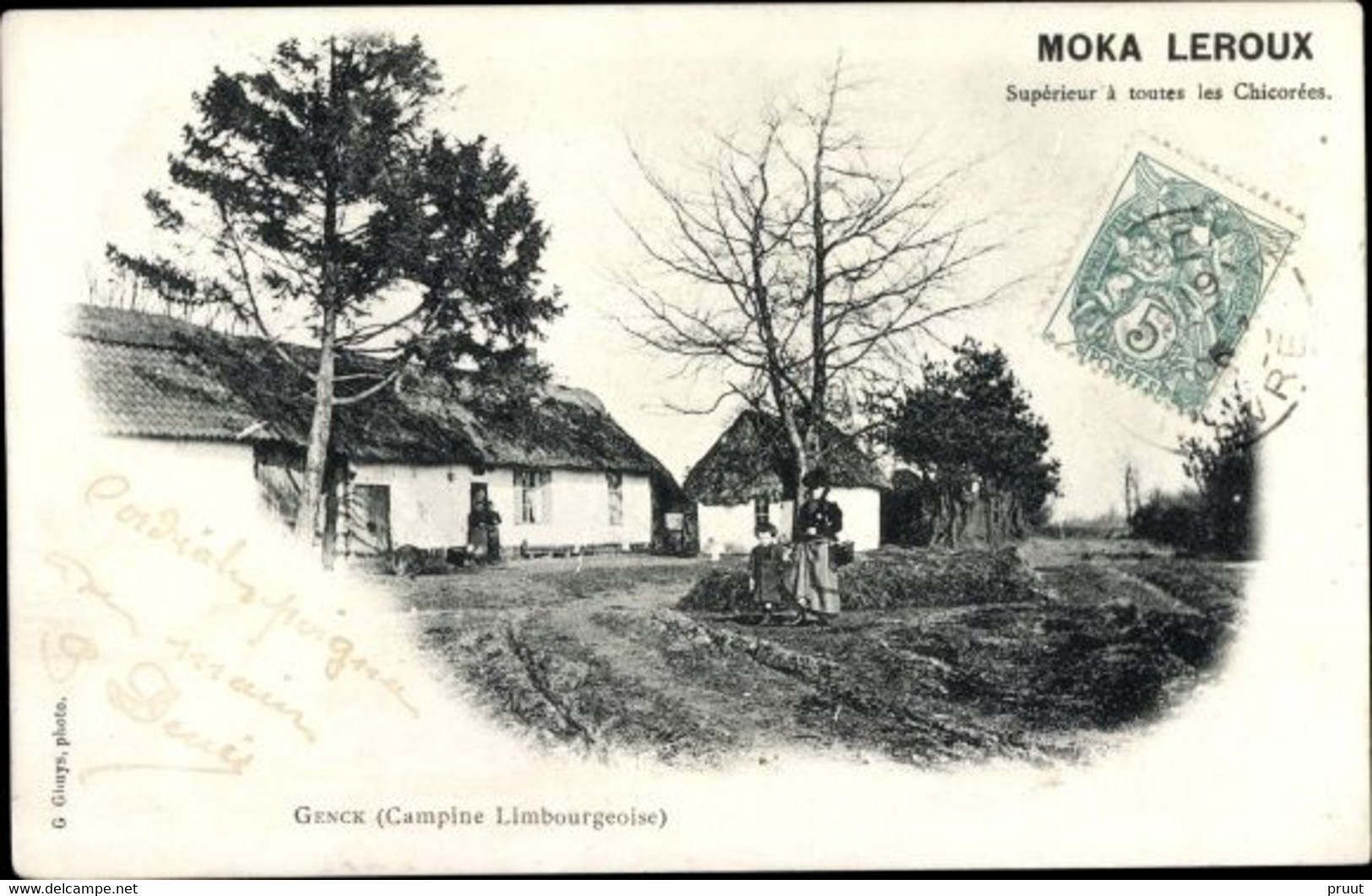 Genck / Genk : Campine Limbourgeoise Reclame Moka Leroux Boerderij - Genk