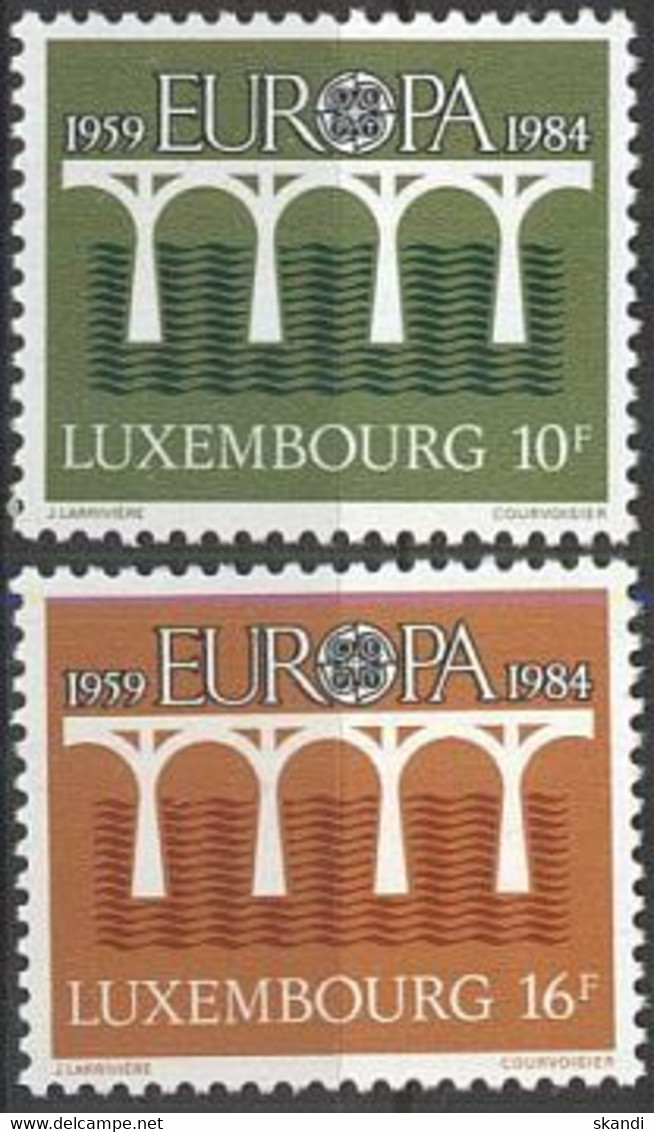 LUXEMBURG 1984 Mi-Nr. 1098/99 ** MNH - Unused Stamps