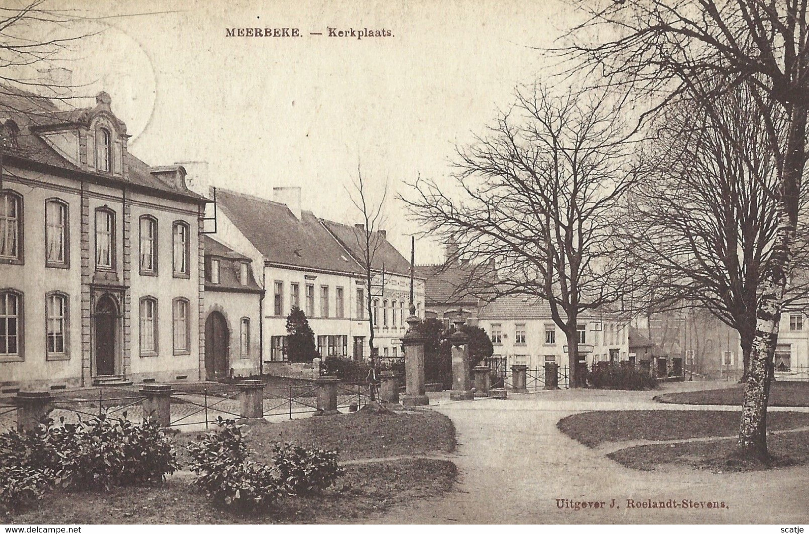 Meerbeke   -   Kerkplaats   -   1922   Naar   Ostende - Ninove