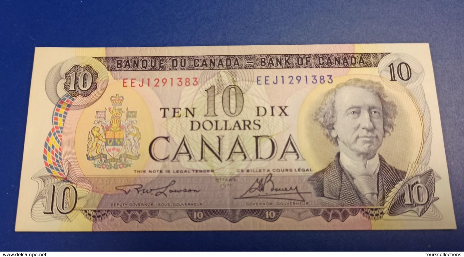 BILLET De BANQUE CANADA 1971 En SUP (XF) - P 88 C - Sir John A. MacDonald - Signature Lawson - Bouey - N° EEJ1291383 - Afghanistan