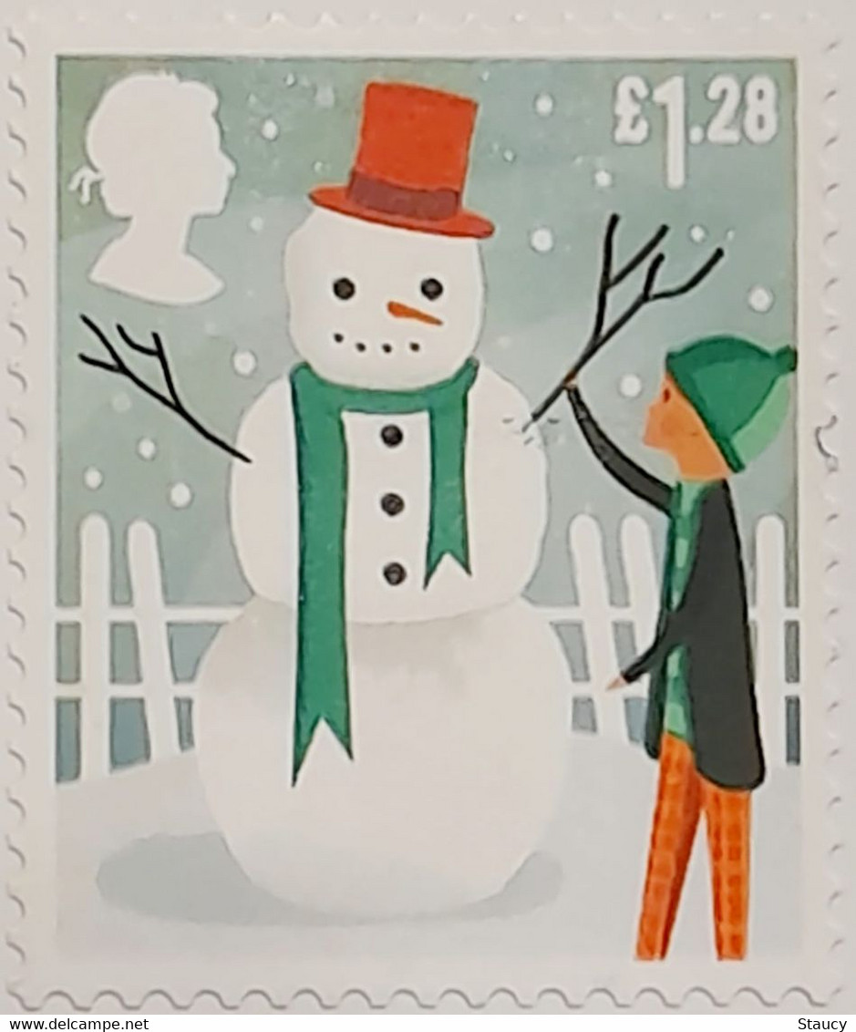 UK GB Great Britain QEII 2014 CHRISTMAS: SNOWMAN £1.28 (SG 3652), As Per Scan - Sin Clasificación