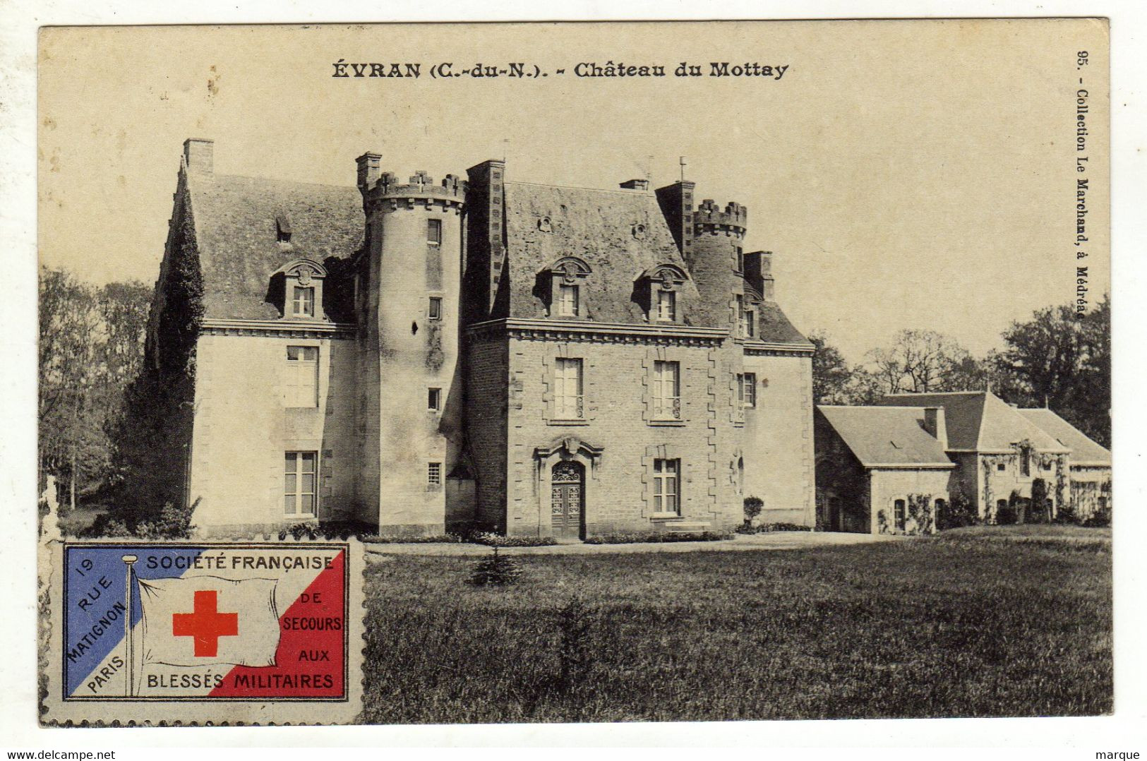 Cpa N° 95 EVRAN Château Du Mottay - Evran
