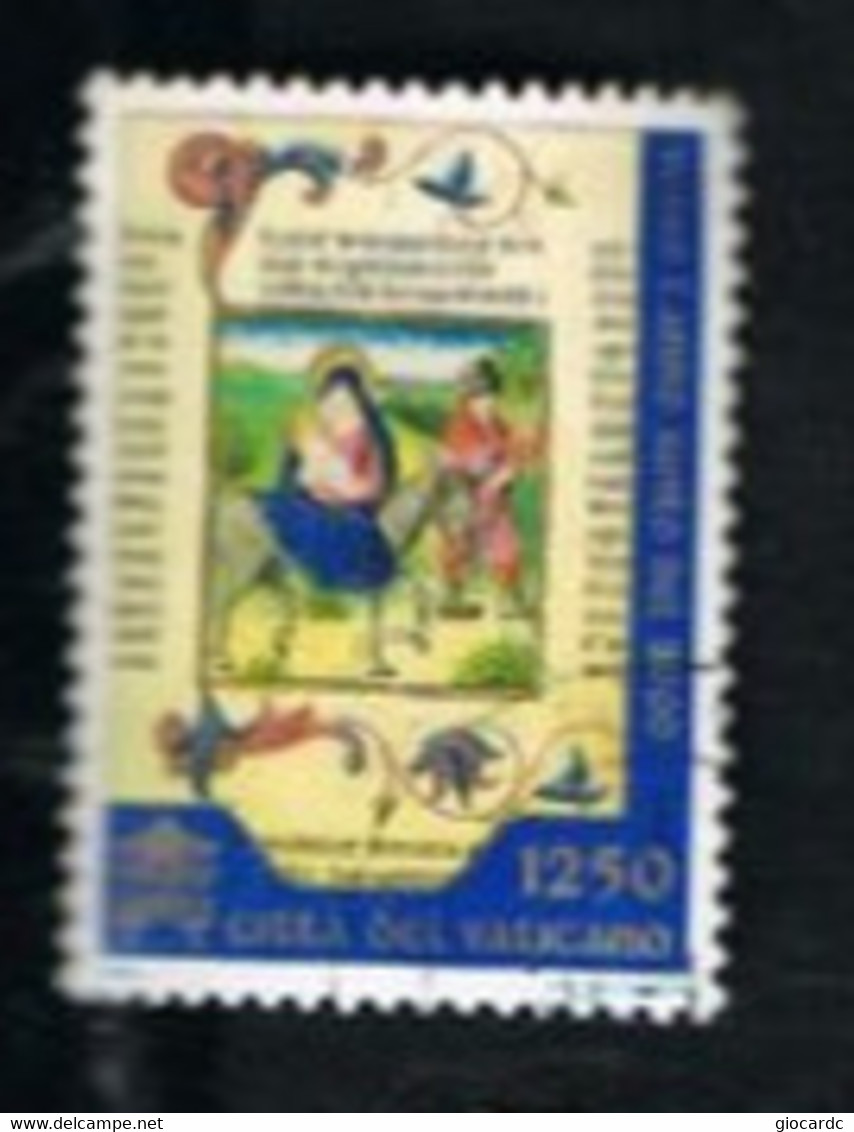 VATICANO - VATICAN - UN 1037  - 1995 VERSO L' ANNO SANTO: FLIGHT INTO EGYPT     - (USED°) - Used Stamps