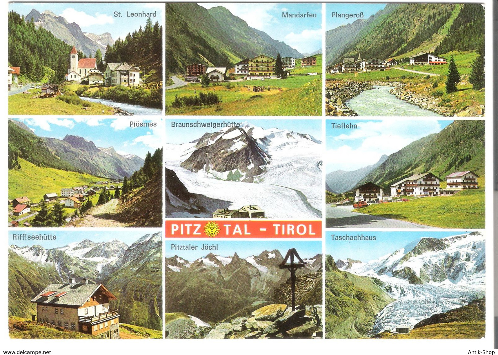 Pitztal - Tirol - 9 Ansichten - Von 1972 (6271) - Pitztal