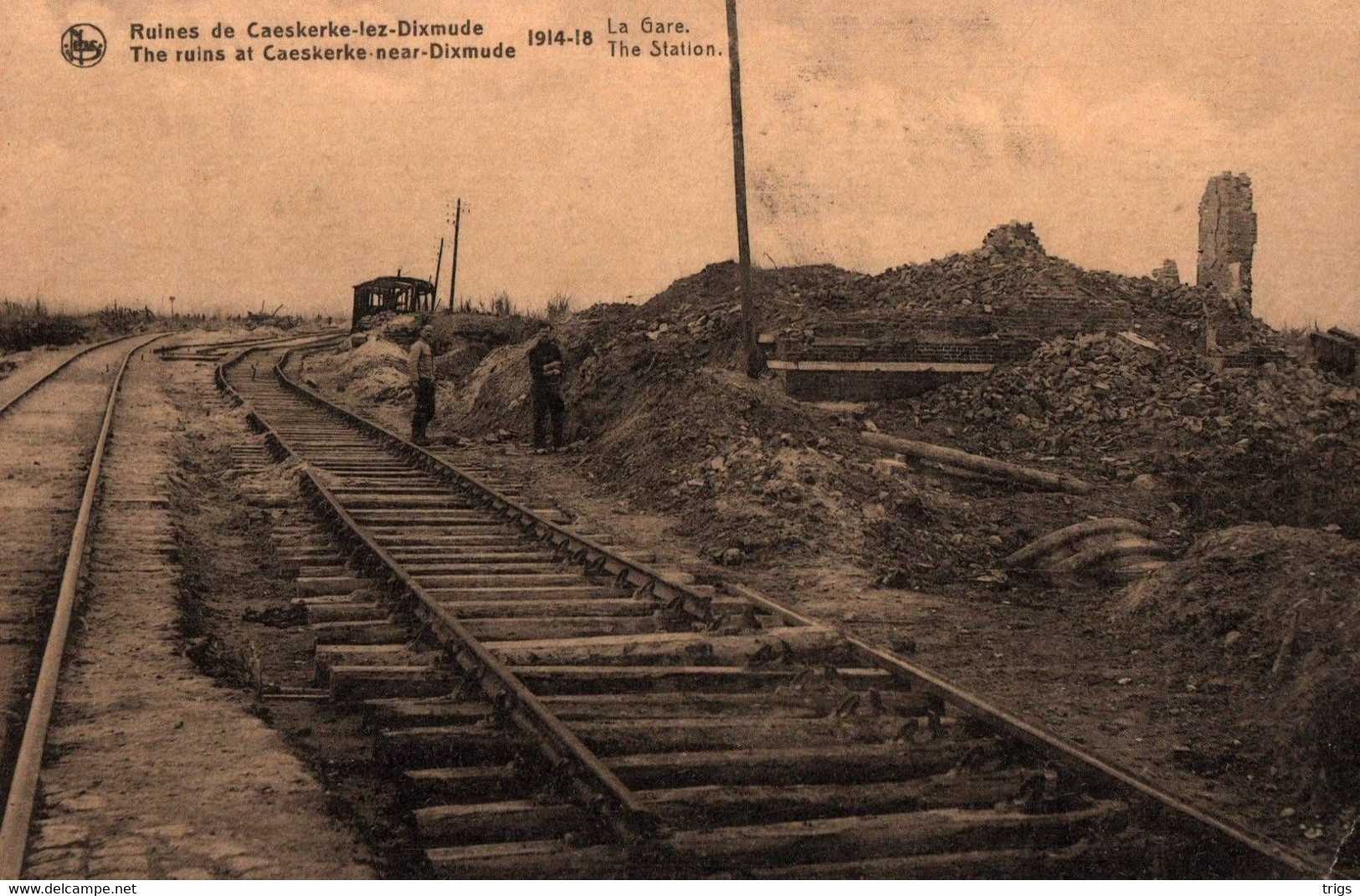 Caeskerke (1914-1918) - La Gare - Diksmuide