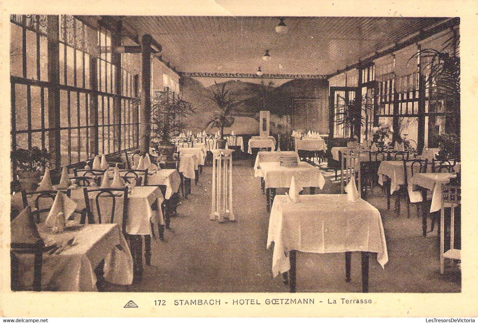 FRANCE - 67 - STAMBACH - Hotel Goetzmann - La Terrasse - Carte Postale Ancienne - Sonstige & Ohne Zuordnung