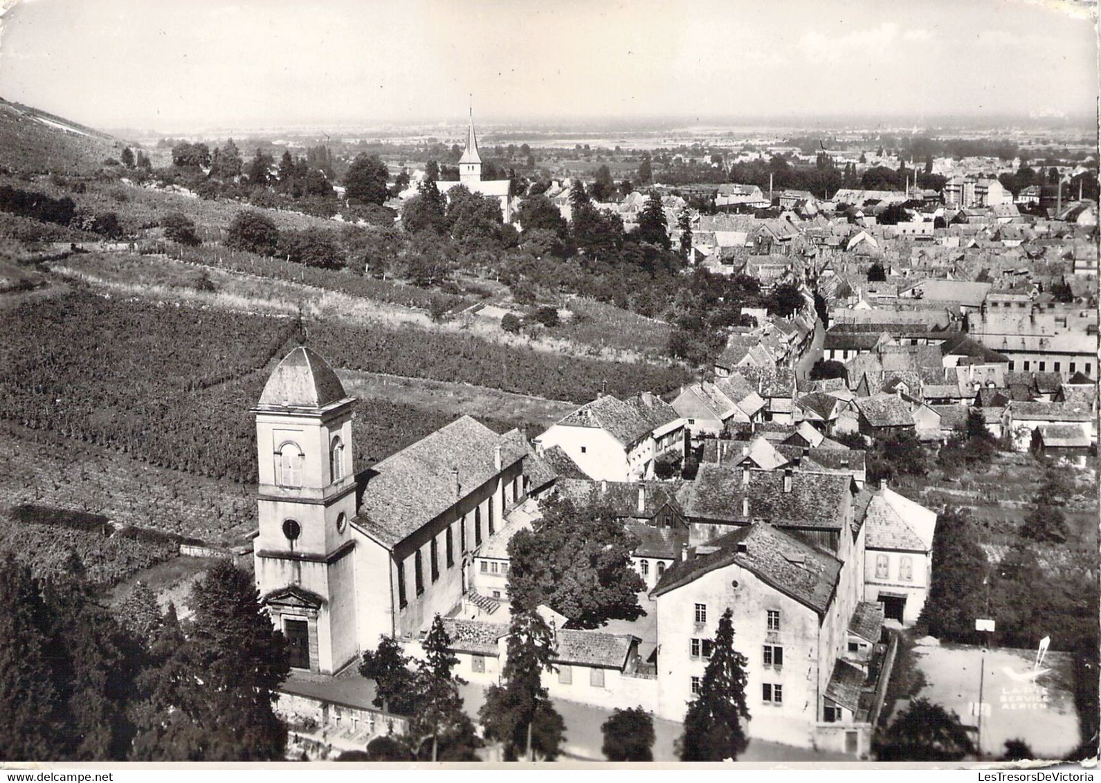 FRANCE - 67 - BARR - Les Deux églises - Vue Aérienne - Carte Postale Ancienne - Barr