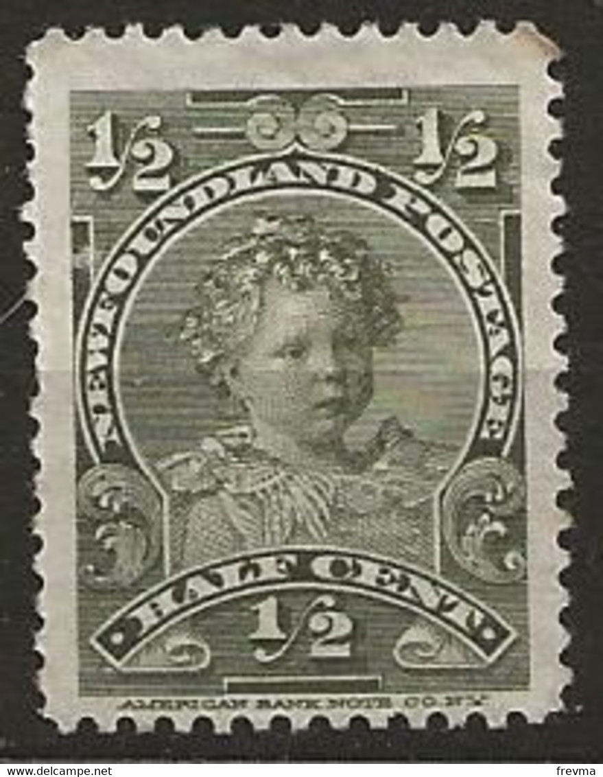Timbre Newfoundland 1897 (Terre-Neuve) Neuf * - 1857-1861