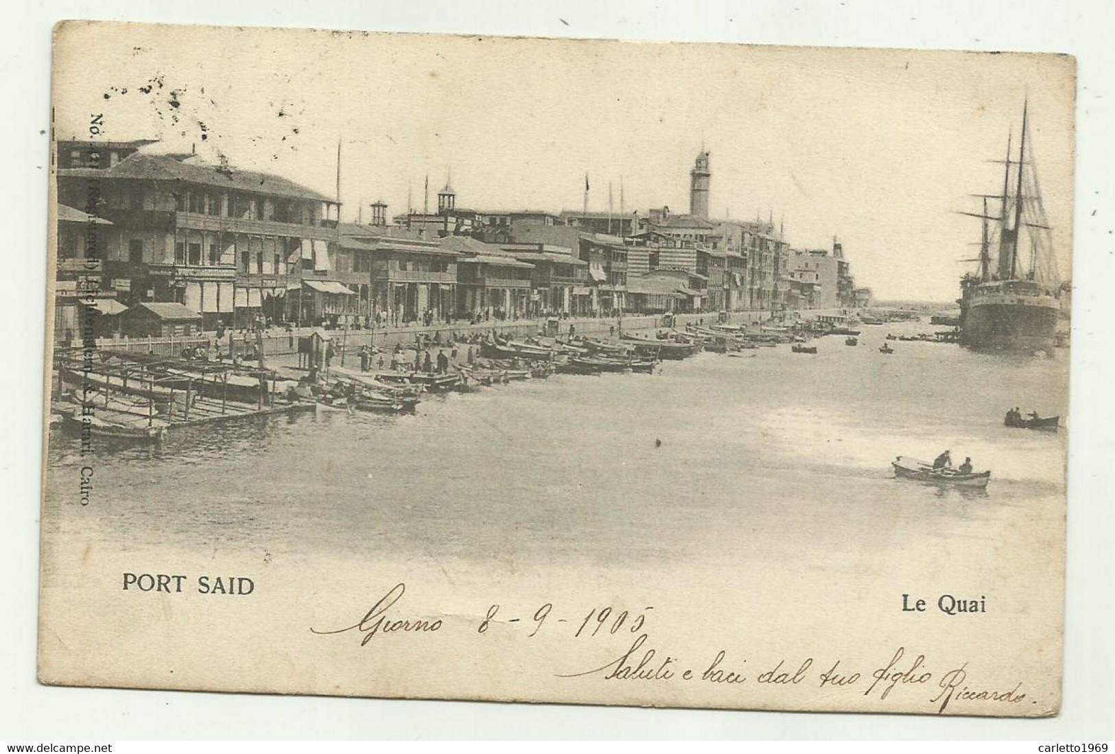 PORT SAID - LE QUAI  - VIAGGIATA FP - Port Said