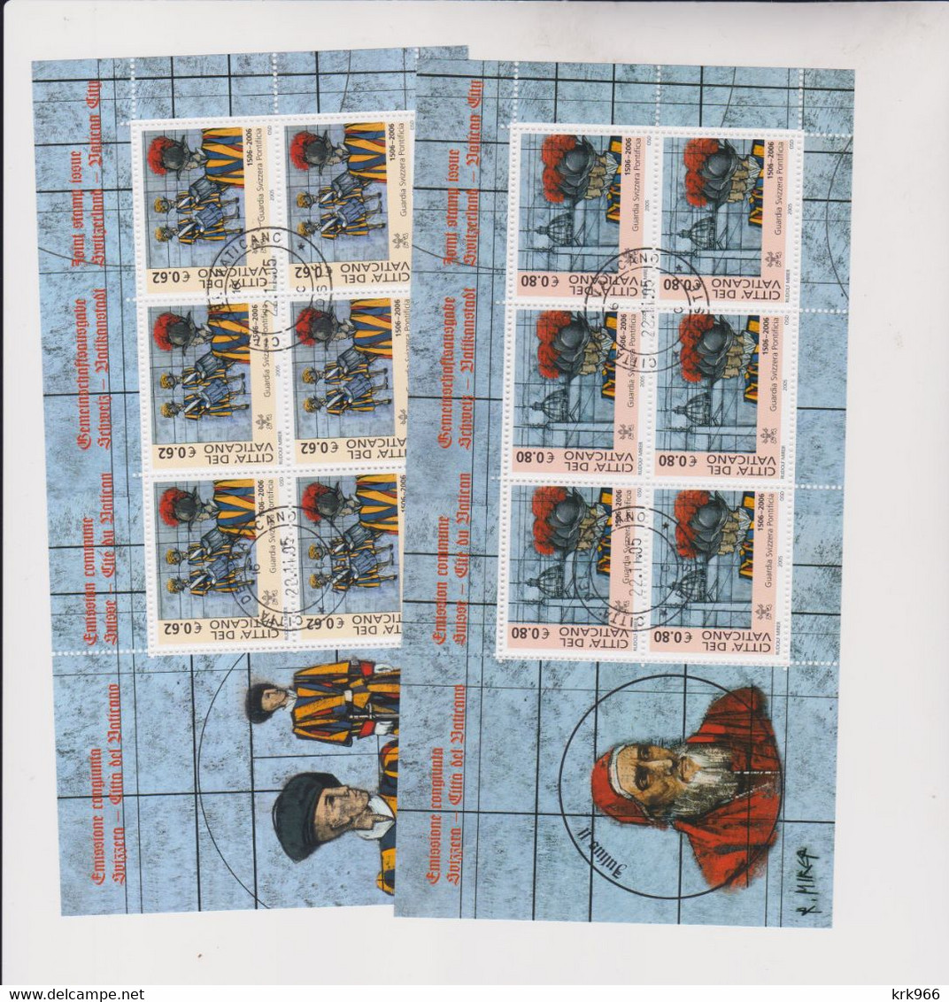 VATICAN 2005  Sheet Set Used - Oblitérés