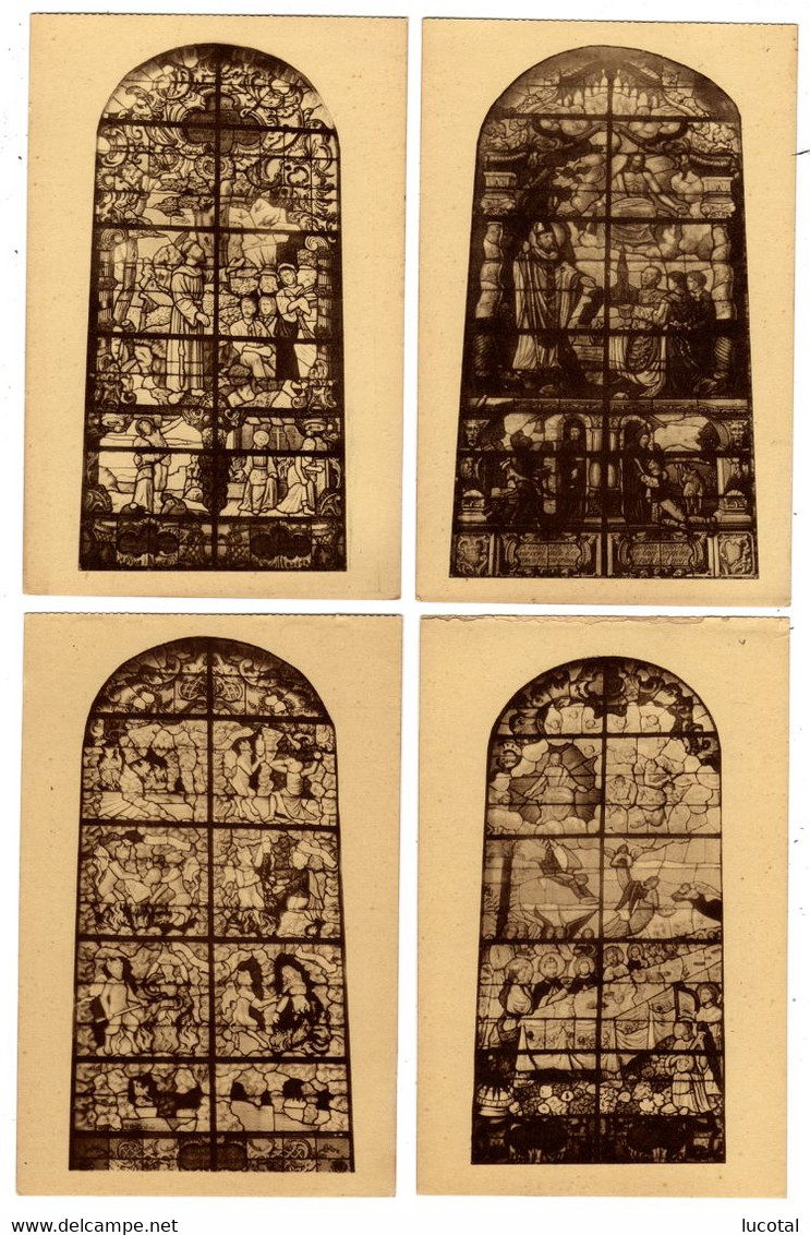 Strijtem - De Kerkramen - 4 Kaarten Uit Een Boekje - Geen Uitgever - Roosdaal