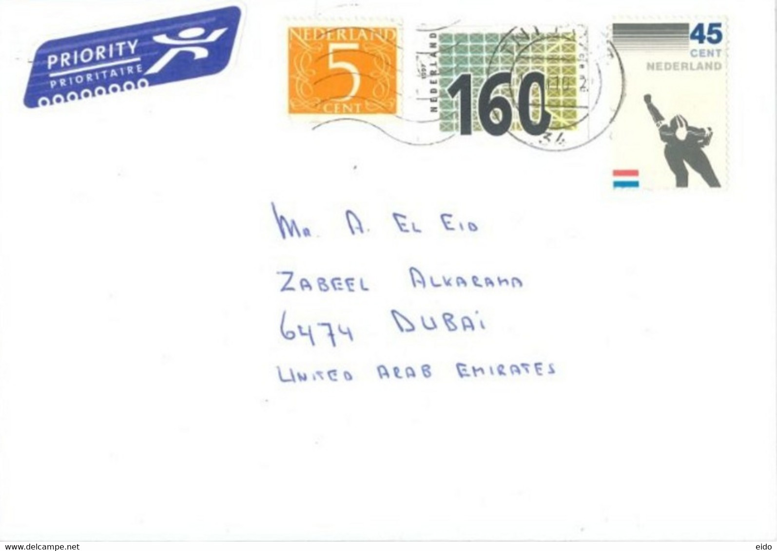 NETHERLANDS - 2020 -  STAMPS  COVER TO DUBAI. - Lettres & Documents