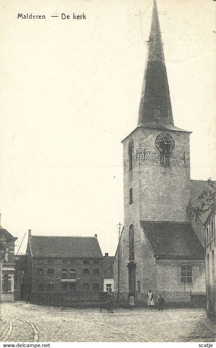 Malderen.   -    De Kerk   -   1921   Naar   Heide - Londerzeel