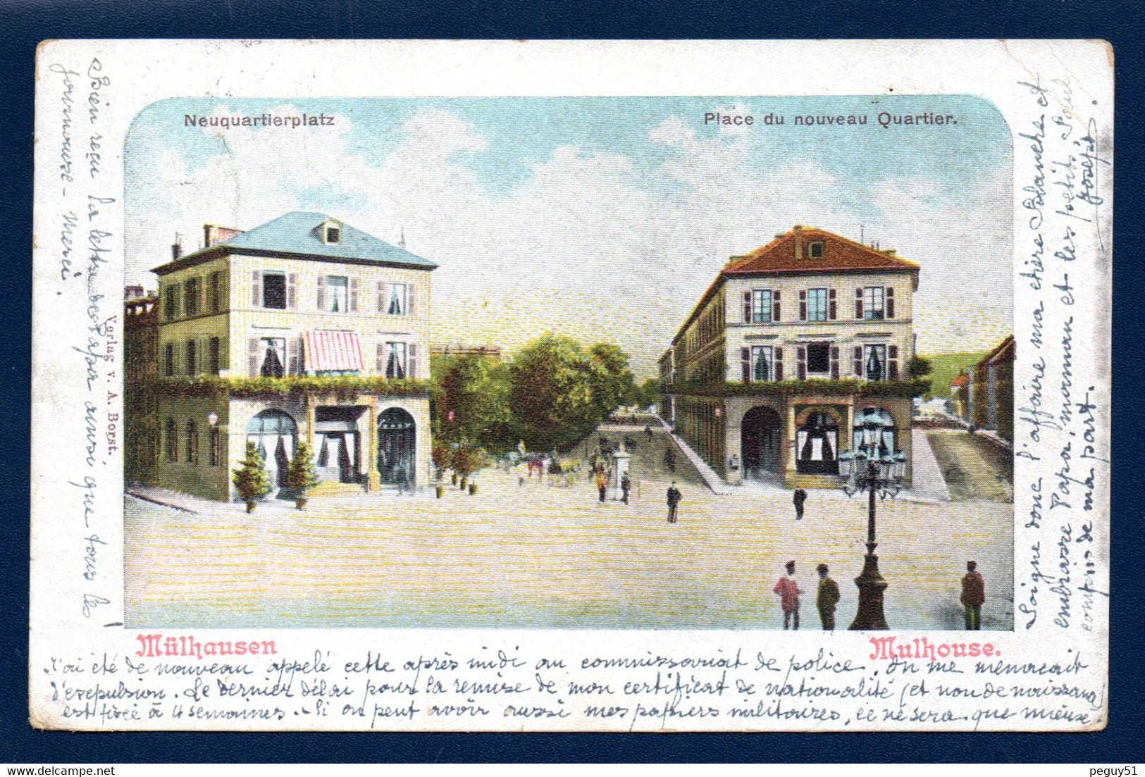 68. Mülhausen. Neuquartierplatz. Mulhouse, Place Du Nouveau Quartier. 1900 - Mulhouse