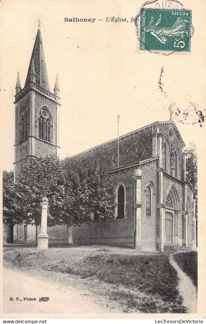 FRANCE - 69 - SATHONAY - L'église - Carte Postale Ancienne - Other & Unclassified