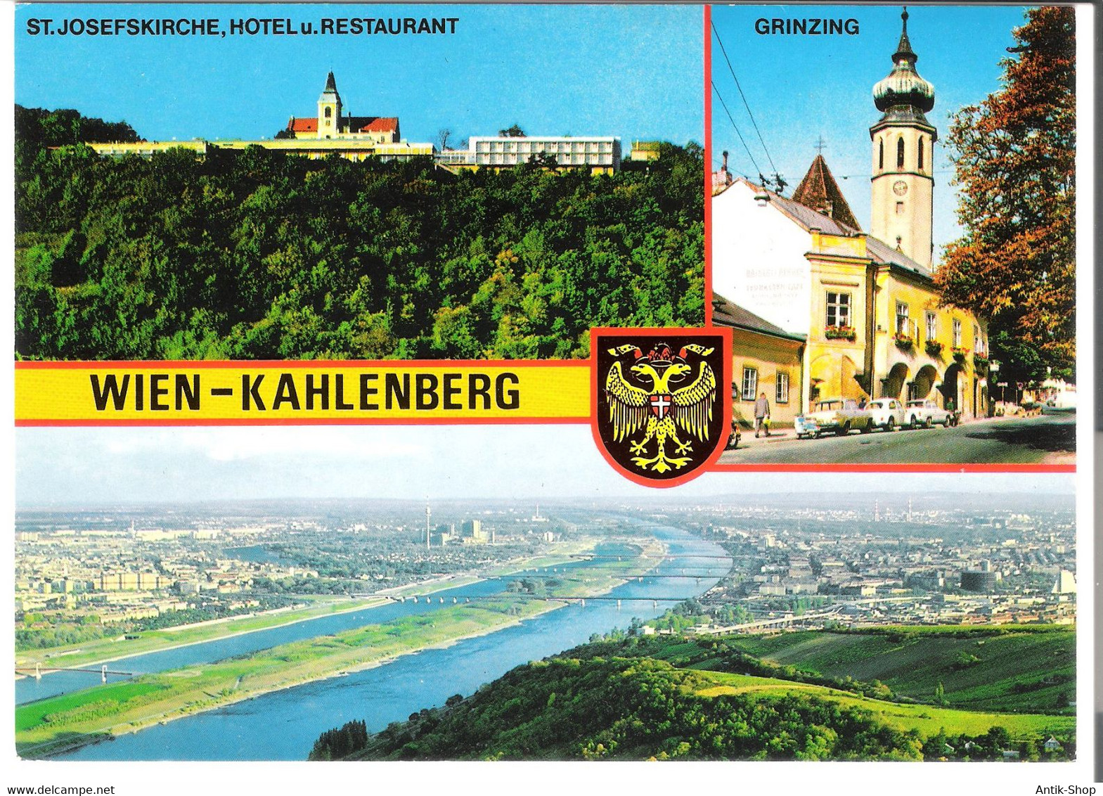 Wien - Kahlenberg - St.Josephskirch, Hotel U. Restaurant - 3 Ansichten - Von 1978  (6281) - Grinzing