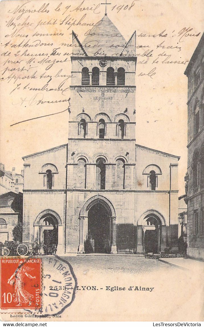 FRANCE - 69 - LYON - Eglise D'Ainay - Carte Postale Ancienne - Andere & Zonder Classificatie