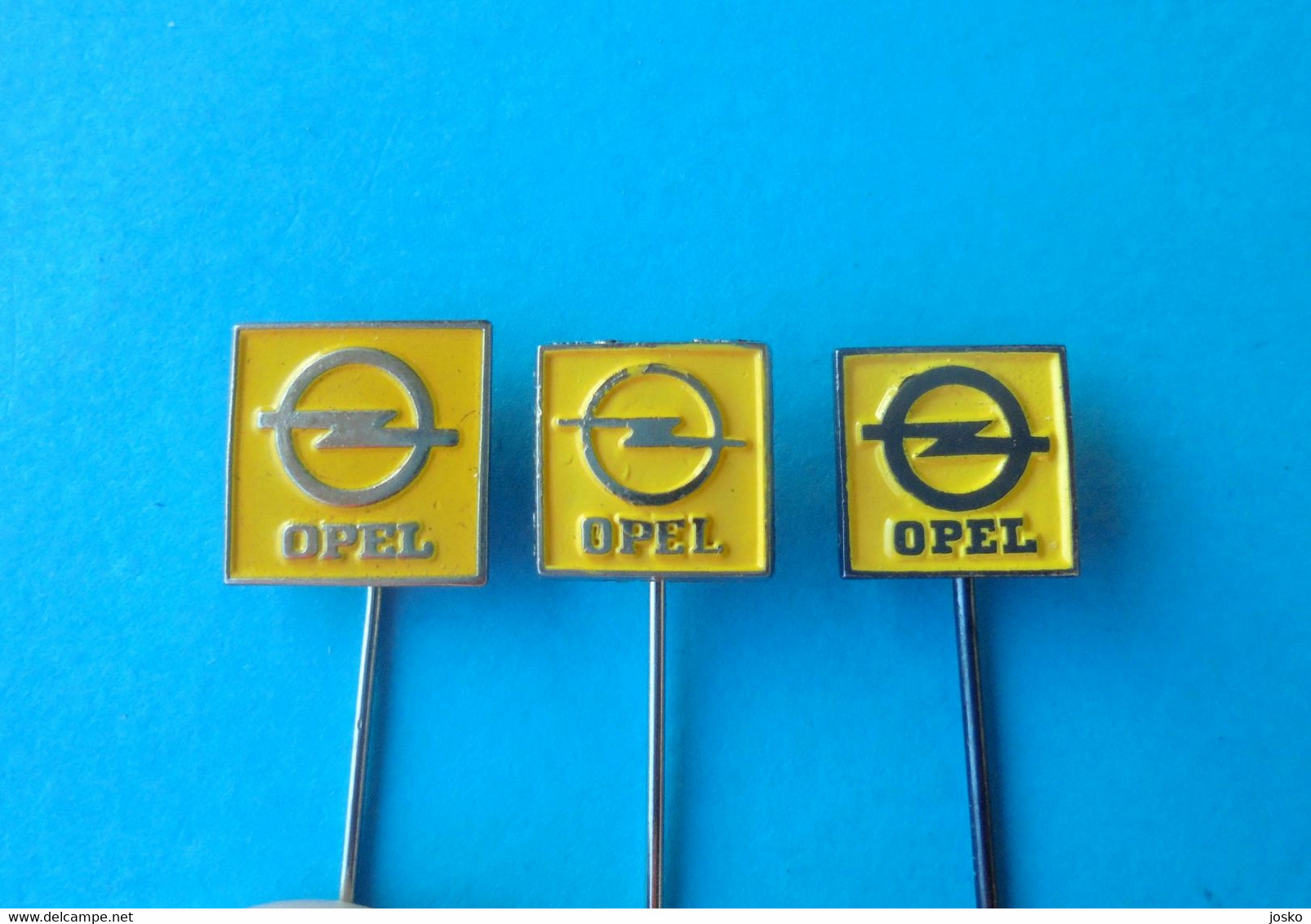 OPEL - Lot Of 3 Diferent Vintage Pins * German Car Automobile Auto Automovil Carro Germany Deutschland Abzeichen - Opel