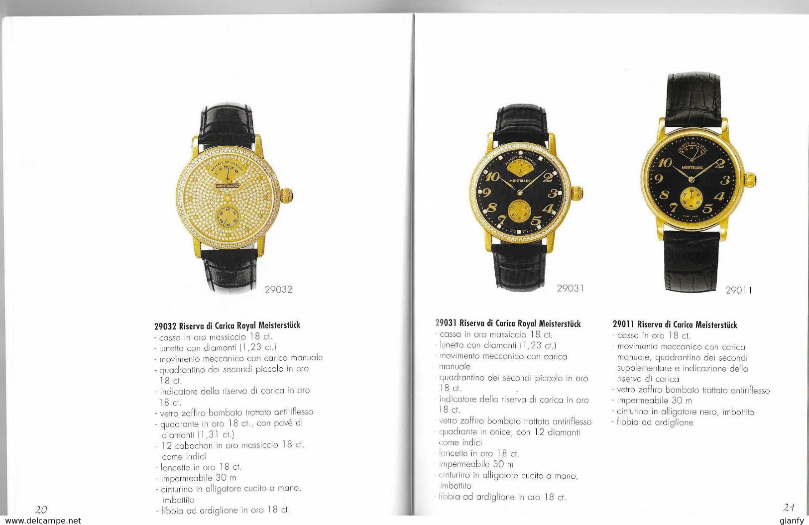 CATALOGO MONTBLANC OROLOGI  E GIOIELLI 1998/99 - Watches: Jewels