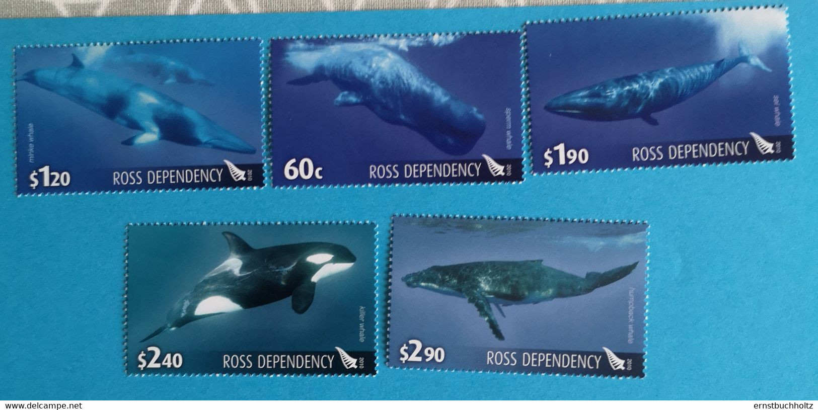 Ross Dependency 2010 Wale Und Delfine Whales And Dolphins Mi 119/23** - Ungebraucht