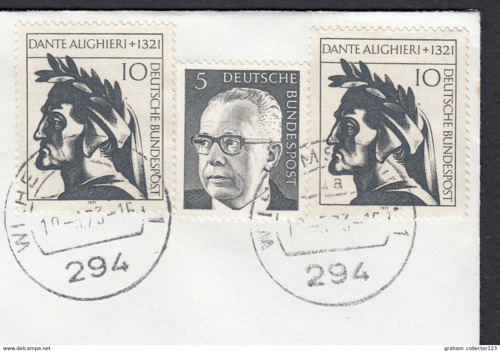 1973 Wilhemshaven Visit Cover HMS Achilles Cachet Displaying Three Deutsche Bundespost Stamps German - Covers & Documents